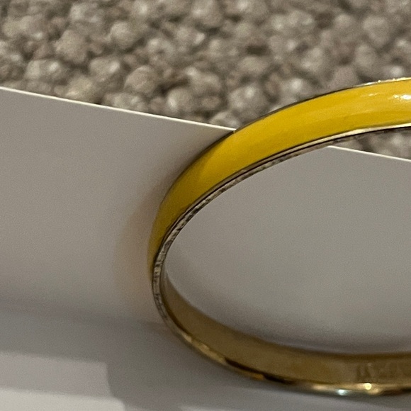 J. Crew Yellow Enamel and Gold Bangle Bracelet - Picture 5 of 6